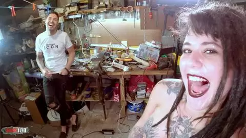 Testing the new fuck machine with Agatha Dreadlocks having multi orgams photo 16