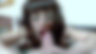 Greedy blowjob by a gorgeous b