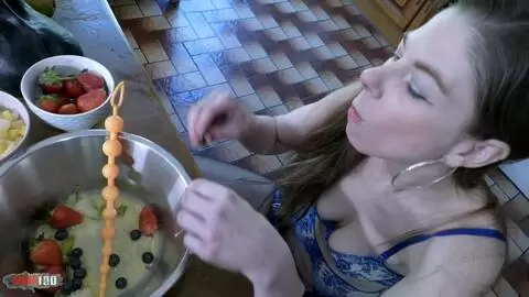 Crazy and messy anal sex in the kitchen with Alice Maze and Terry Kemaco photo 02