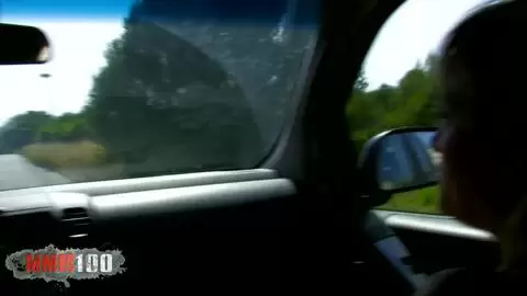 Pee stop in car with French blonde milf Alicia Flore photo 11