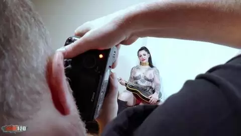 Fuck machine and anal sex for the beautiful tattooed French Alicia Dark photo 03