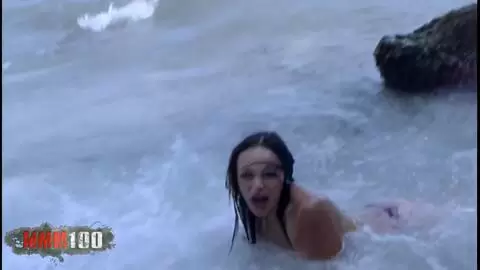 Young touching herself at the beach photo 08