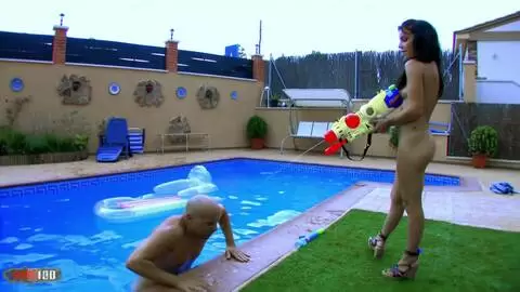 Jordanne Kali and Allya get banged poolside by Max Cortes photo 15