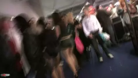 Erotic Expo Adventure Following Babe Allya to Public Restroom for a Pee Scene photo 08