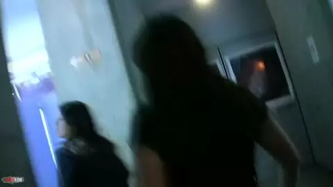 Erotic Expo Adventure Following Babe Allya to Public Restroom for a Pee Scene photo 09