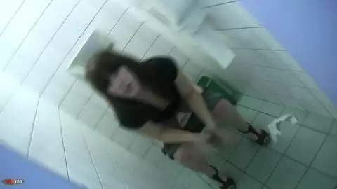 Erotic Expo Adventure Following Babe Allya to Public Restroom for a Pee Scene photo 11