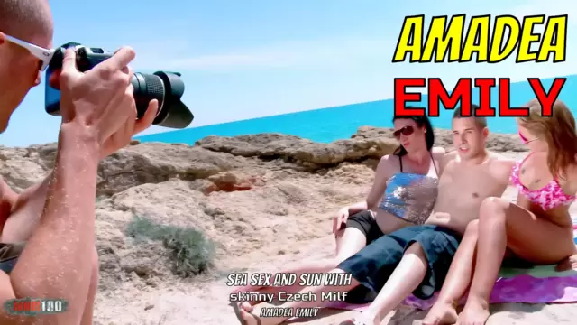 Sea sex and sun with skinny Czech M...