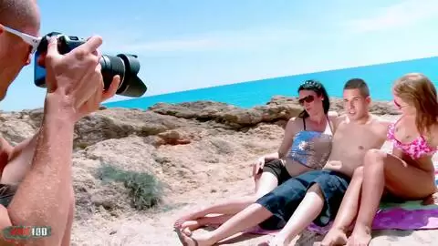 Sea sex and sun with skinny Czech Milf Amadea Emily