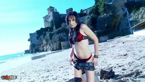 Amel Annoga the French babe strips and teases photo 6