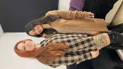 Photo shoot with 2 sublime latinas Renata and Ammy Redhead photo 1