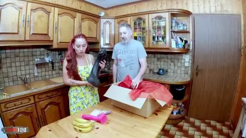 Kitchen Kink with Ammy Redhead: Deep Anal and Toys photo 01