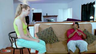 Naughty busty girl next door