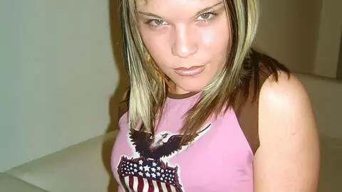 Teen blonde stripping naked on a sofa photo 3