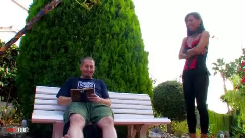 Outdoor threesome with Angelica Castro and Bettina Kox photo 01