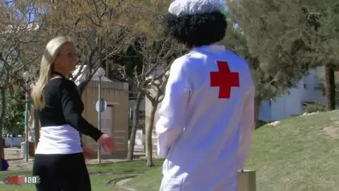 Beautiful Spanish blonde Angelica Castro gets fucked hard in wild threesome photo 01