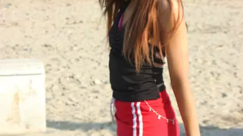 Pretty brunette Angelina dancing and stripping  photo 3