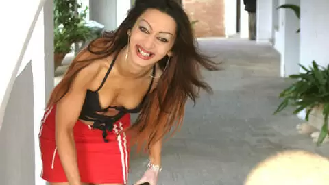 Pretty brunette Angelina doing a hot striptease  photo 11