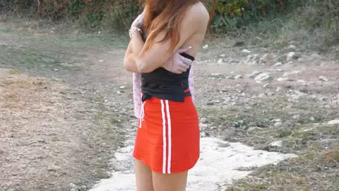 Lovely brunette Angelina dancing and stripping  photo 16