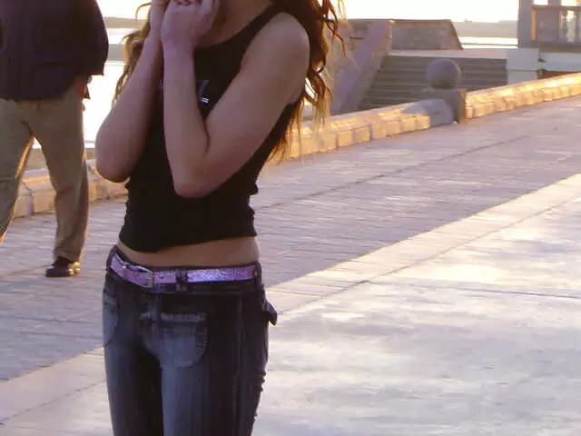 Nice young arab brunette Angelina dancing and stripping  photo 12