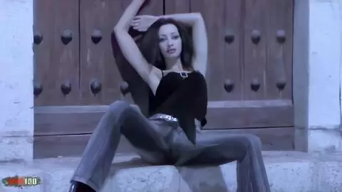 Nice arab Angelina doing a strip  photo 09