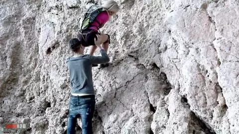 Anita's Rock Climbing Turns into Rock-Hard Action with Kevin White photo 02