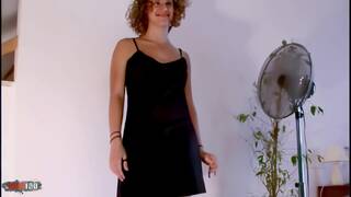 Hot young brunette anna stripp