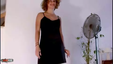 Hot young brunette Anna stripping  photo 01