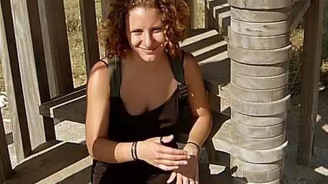 Pretty little Anna dancing and stripping in the stairs  photo 2