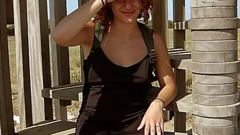 Pretty little Anna dancing and stripping in the stairs  photo 4