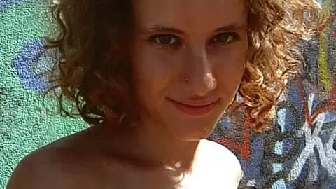 Hot young brunette Anna dancing and stripping  photo 16