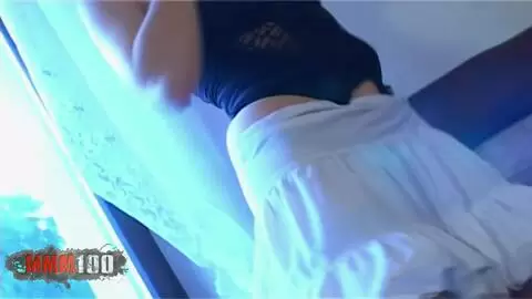 Beautiful slim French girl, Ava, does a strip tease in front of the fireplace photo 03