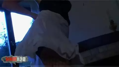 Beautiful slim French girl, Ava, does a strip tease in front of the fireplace photo 05