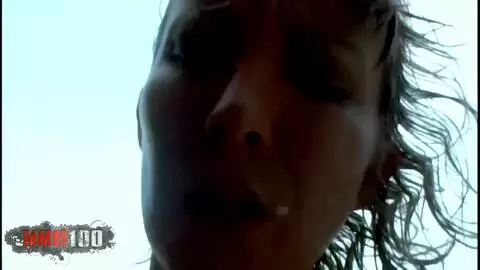 Blonde Ava Takes It Deep on the Beach photo 09