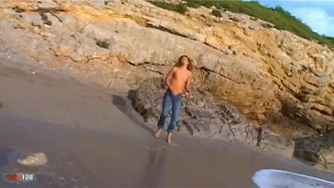 Amazing french pornstar nude in the beach