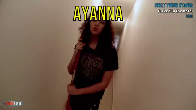 Curly young Ayanna fucked in the hotel room
