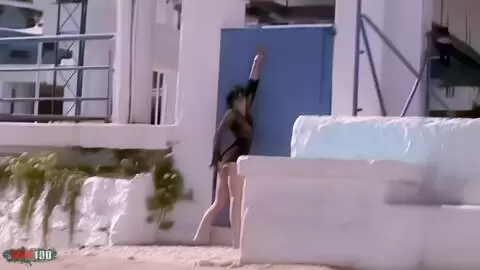 Hot young brunette Barbara Nux removing clothes  photo 02