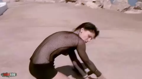 Hot young brunette Barbara Nux removing clothes  photo 03