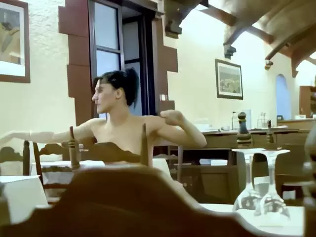 Lovely little brunette Barbara Nux getting naked  photo 1