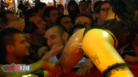 Jordanne Kali and Alicia Dark on stage at the Barcelona erotic show 2010 photo 06