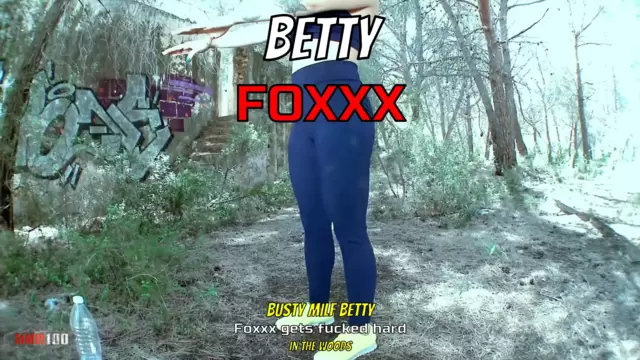 Busty MILF Betty Foxxx gets fucked hard in the woods