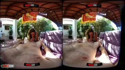 Horny busty milf deep fucked in VR 180 POV photo 08