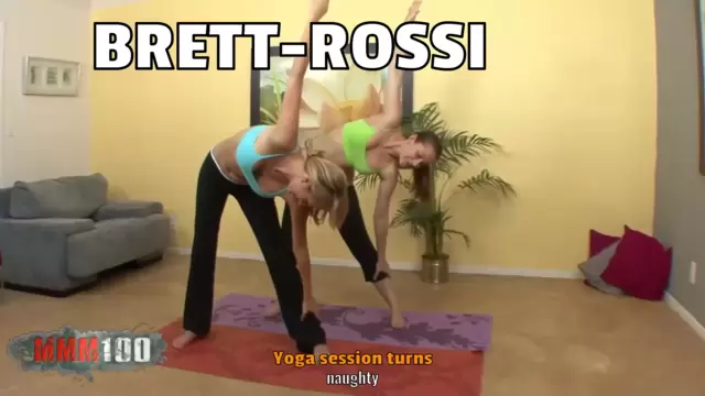 Yoga session turns naughty 