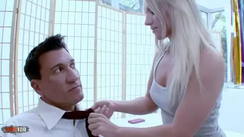 A cute blonde for a lucky salesman photo 02