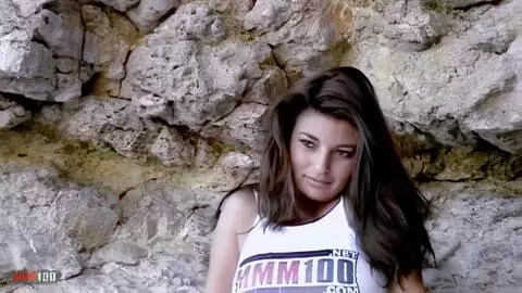 The young French girl Carla filmed with the MMM100 Tshirt photo 07