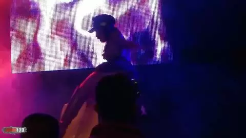 Slut black babe dancing and stripping in public photo 13