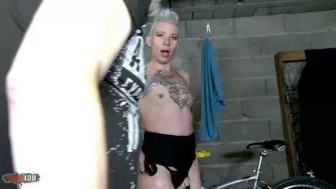 Stunning MILF Charlie gets her pussy and ass fucked hard in the workshop photo 03