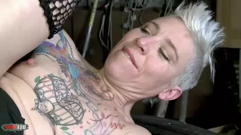 Stunning MILF Charlie gets her pussy and ass fucked hard in the workshop photo 09