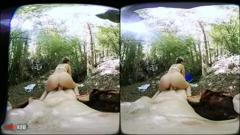Outdoor 3d virtual reality fuck with french milf Charlie photo 08