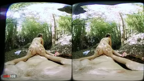 Outdoor 3d virtual reality fuck with french milf Charlie photo 09