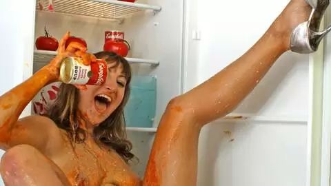 Pretty young brunette with big tits Charlotte De Castille doing a strip  photo 11